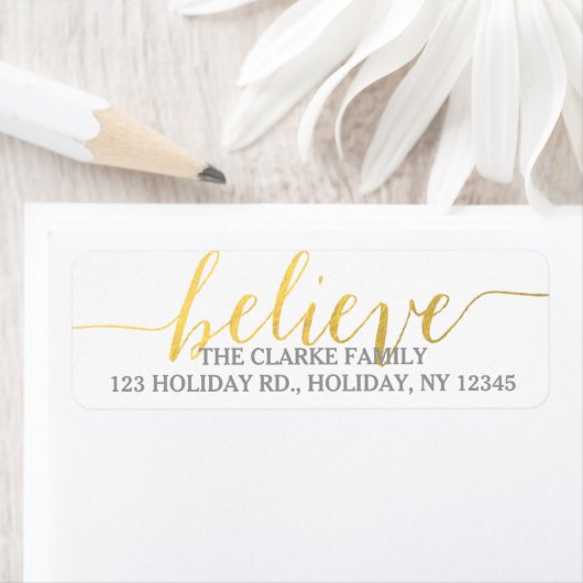 Gold Script Geloven | Etiket retouradres (Insitu)