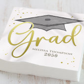 Gold Script Graduation Party Custom Servet