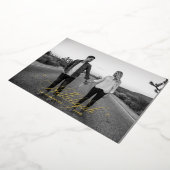 Gold Script Hallelujah Christmas | Religieuze foto Folie Feestdagenkaart (Gedraaid)