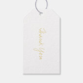 Gold Script - Hartelijk dank - Label voor cadeau Cadeaulabel (Voorkant)