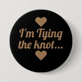 Gold Script Ik bind de knoop Button (Voorkant)