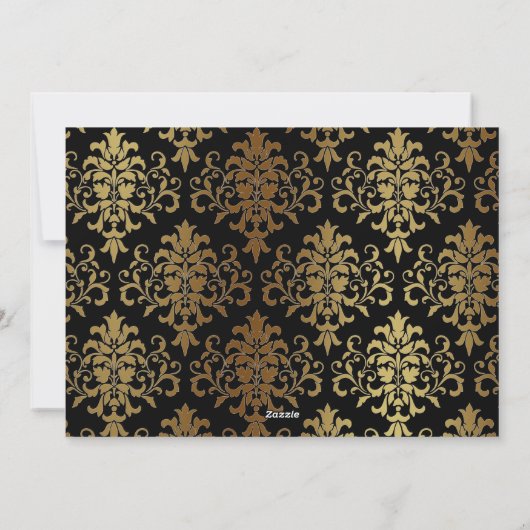 Gold Script is de seizoensgevoelige fotokaart Feestdagenkaart (Achterkant)