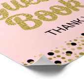 Gold Script Log het Afstudeerder van het gastboek  Poster (Hoek)