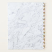 Gold Script Marble Miss aan Mrs Bridal Wedding Planner (Achterkant)