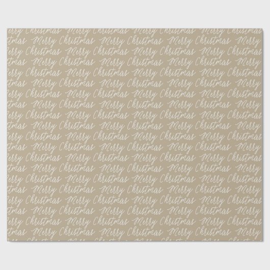 GOLD SCRIPT MERRY CHRISTMAS WRAPPINGPAPIER CADEAUPAPIER (Vlak)