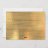 Gold Script Merry Kerstmis en Happy Nieuwjaarsfoto Feestdagenkaart (Achterkant)