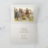 Gold Script Merry Six Photo Kaart (Binnen)