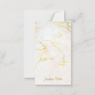 Gold Script Name Marble Handwrite Sjabloon