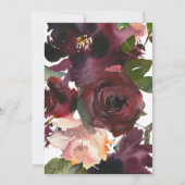 Gold Script om Bourgogne Floral te hebben en te ho Kaart (Achterkant)