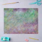 Gold Script op Paarse en groene ontkoppeling Tissuepapier (Craft)