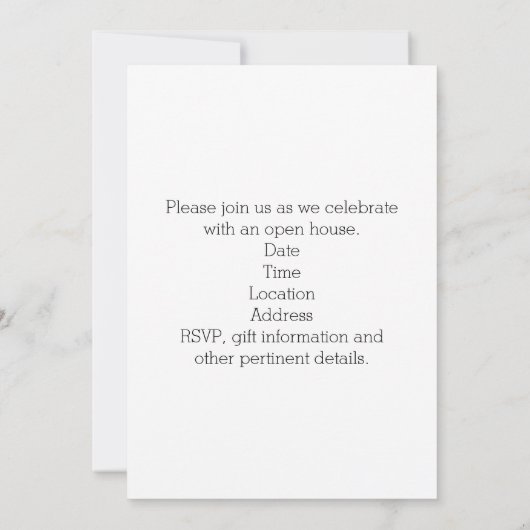 Gold Script Photo Collage High School Afstuderen Kaart (Achterkant)