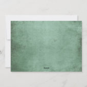 Gold Script Photo Holiday Green Elegant Kerstmis Feestdagenkaart (Achterkant)