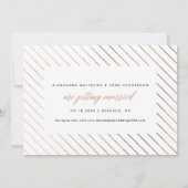 Gold Script Photo Save the Date in Faux Folie (Achterkant)