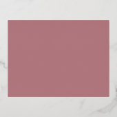 Gold Script Roze Stripes Merry Kerstmis Folie Feestdagen Briefkaart (Achterkant)