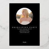 Gold Script Two Photo Afstuderen Sjabloon (Achterkant)