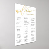 Gold Script Welkomststartkaart Elke gebeurtenis Folie Afdrukken (Laagn)