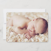 Gold Scripted Christening Cross Foto Religieuze Kaart (Achterkant)