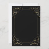 Gold Scroll Save the Date Annouting (Achterkant)
