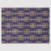 Gold Scroll Werken op Paars Tissuepapier (Voorkant)