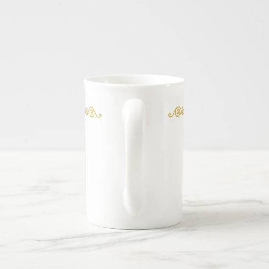 Gold Scroll Work Speciality Mok (Achterkant)