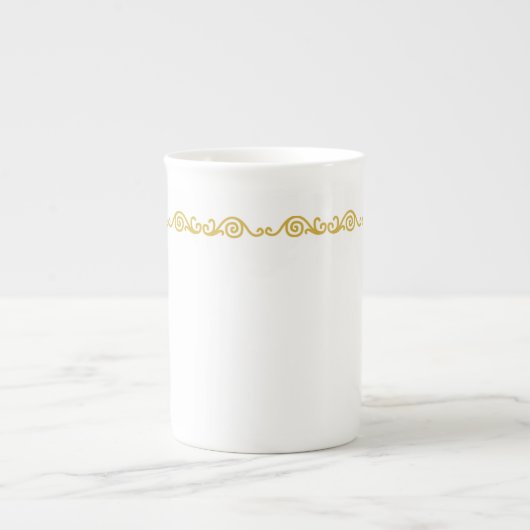 Gold Scroll Work Speciality Mok (Voorkant)