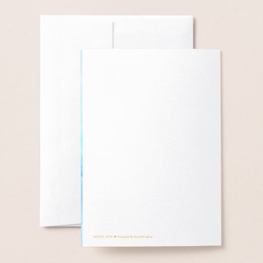 Gold Seahorse Weddenschap Hartelijk dank Folie Kaarten (Met envelop)