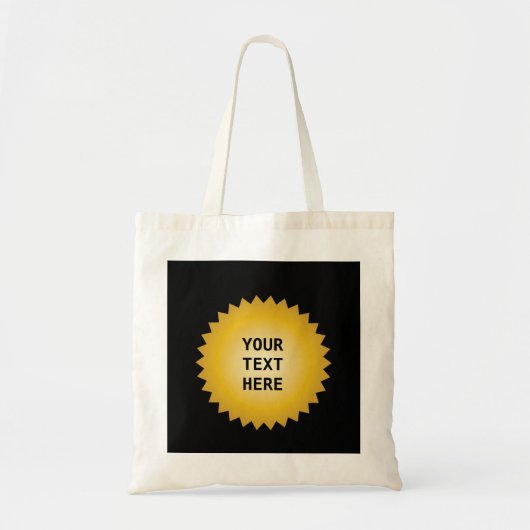 Gold Seal Award met elke tekst Tote Bag (Voorkant)