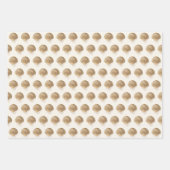 Gold Seashells Parels Verjaardag Vrijgezellenfeest Inpakpapier Vel (Voorkant 3)