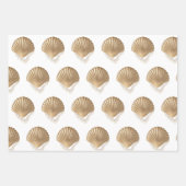 Gold Seashells Parels Verjaardag Vrijgezellenfeest Inpakpapier Vel (Voorkant)