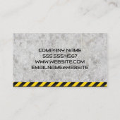 Gold Semi Truck Logo | Bouw | Concreet Visitekaartje (Achterkant)