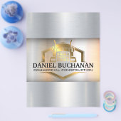 Gold Semi Truck Logo | Metallic Industrial Busine Flyer (Enkel)