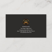 Gold Semi Truck Professional Transport Visitekaartje (Achterkant)