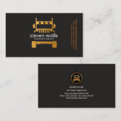 Gold Semi Truck Professional Transport Visitekaartje (Voorkant / Achterkant)