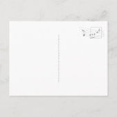 Gold Semiquaver Music Note op wit Briefkaart (Achterkant)