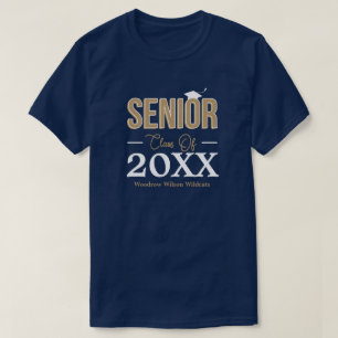 Gold Senior Class of T-shirt