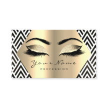 Gold Sepia Glitter Makeup Artist Lash Black White