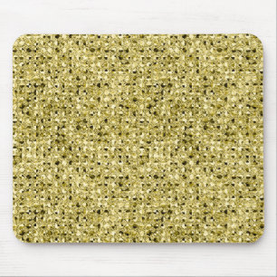 gold-sequin effect mousepad muismat