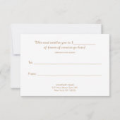 Gold Sequin Lipstick Beauty Salon Gift Certificate (Achterkant)