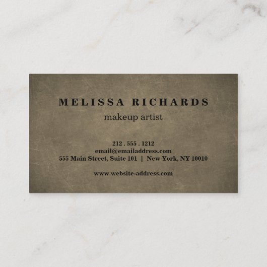 Gold & Sequin Makeup Artist Eyelash Extensions Visitekaartje (Achterkant)