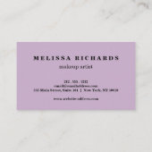 Gold & Sequin Makeup Artist Eyelash Extensions Visitekaartje (Achterkant)