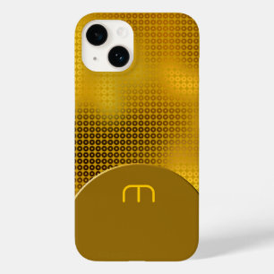 Gold Sequin Monogram Hoesje-Mate iPhone Case