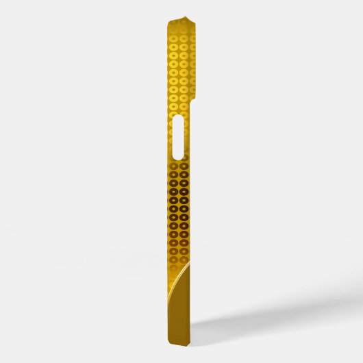 Gold Sequin Monogram Hoesje-Mate iPhone Case (Achterkant / Rechts)