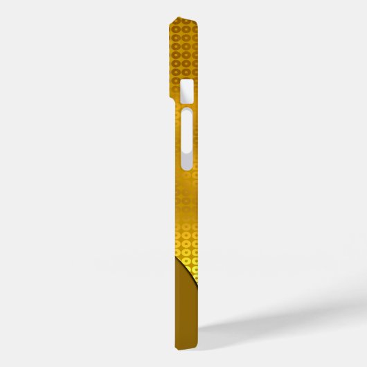 Gold Sequin Monogram Hoesje-Mate iPhone Case (Achterkant / Links)