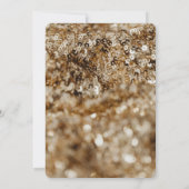 Gold Sequins Adult double Joint Birthday Party Kaart (Achterkant)