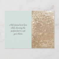 Gold Sequins Briefkaart