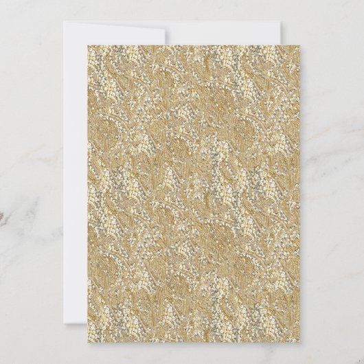 Gold Sequins Brunch & Bubbly Vrijgezellenfeest Kaart (Achterkant)