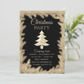 Gold-sequins, inclusief zakelijke kerstfeestdagen  kaart (Staand voorkant)