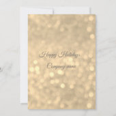 Gold-sequins, inclusief zakelijke kerstfeestdagen  kaart (Achterkant)