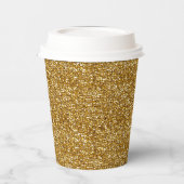 GOLD SEQUINS-PAPER PAPIERPARTIJCUPS PAPIEREN BEKERS (Links)