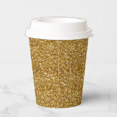 GOLD SEQUINS-PAPER PAPIERPARTIJCUPS PAPIEREN BEKERS (Rechts)